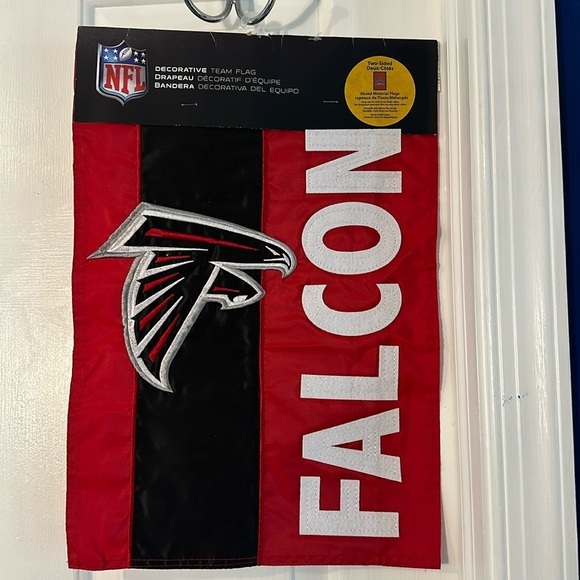 NWT Team Sports America NFL Atlanta Falcons Embroidered Logo Applique House Flag - Picture 1 of 7